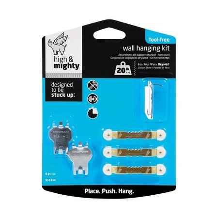 HIGH & MIGHTY Hillman Picture Hanging Kit 20 lb 6 pk, 4PK 515311